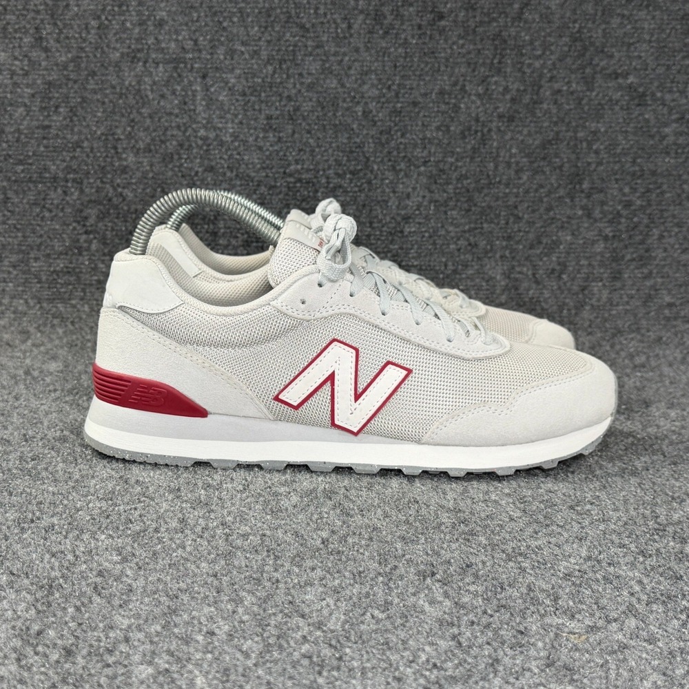 New Balance 515 Shoes Men's 10.5 Brighton Grey Crimson Retro Athletic Sneakers‎